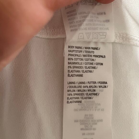 Women with Control Prime Stretch Denim Tummy Control Pant White Petite X-Large - Picture 10 of 10